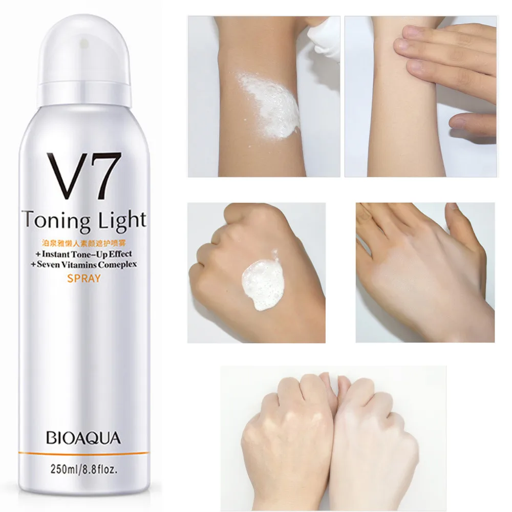 BIOAQUA 250ml Skin Whitening Tone Up Vitamin Spray Brighten Face Body