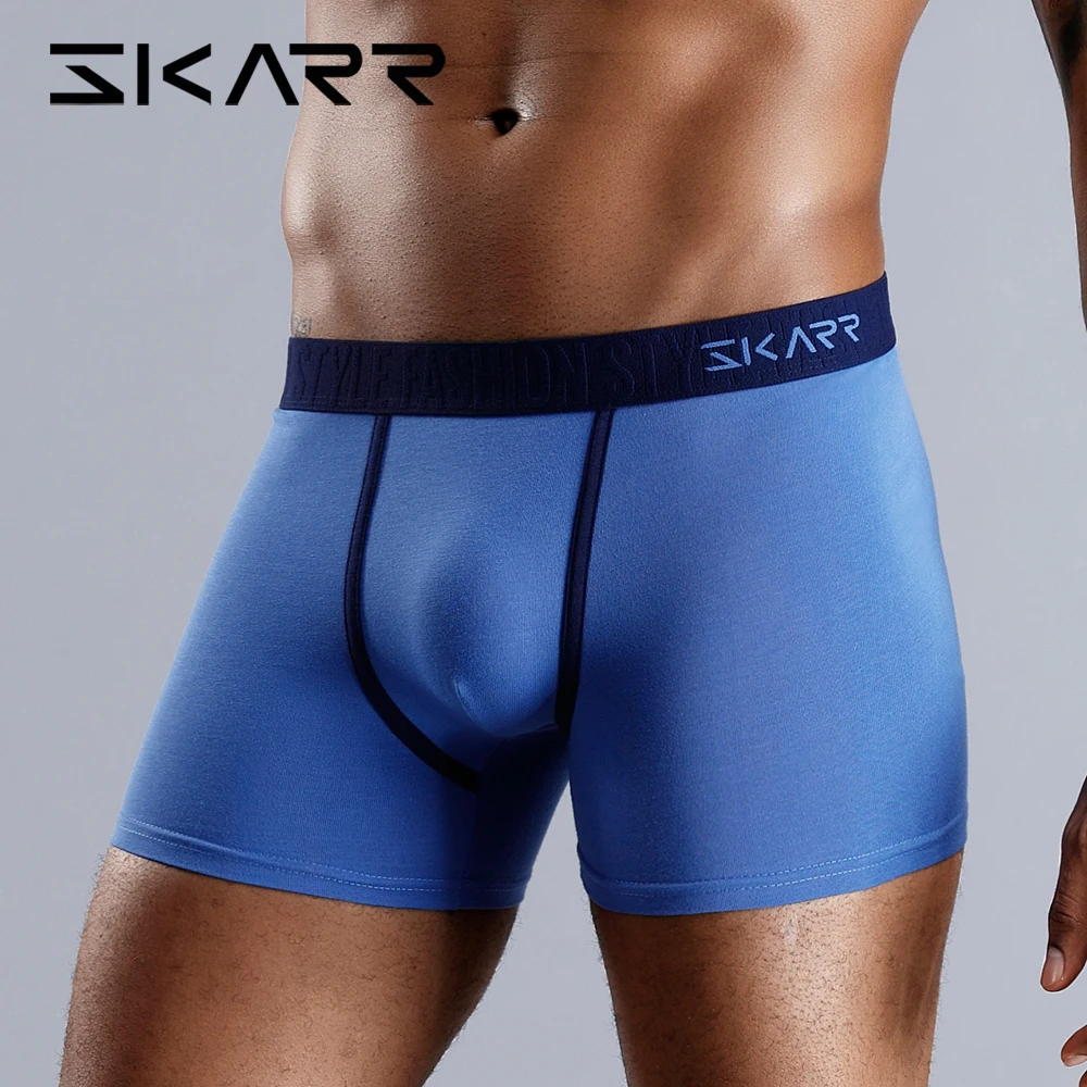 

SKARR Underwear Mens Underware Underpants Men Boxers Cotton Boxershort Sexy Man Boxer Shorts Calvin Soft Plus Size Cueca Panties