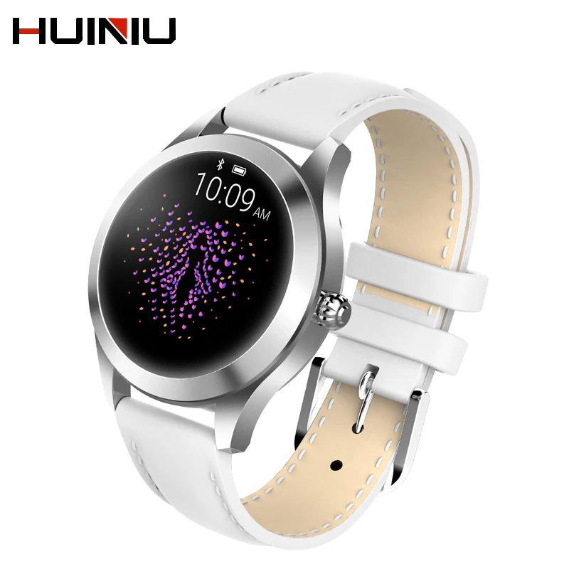 

Women Female Fashionable Bracelet Physiological Period Reminder Heart Rate Watch SMS Call Remind Metal Fitness Tracker Wristband