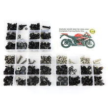 For Suzuki GSXR600 GSXR750 GSX-R600 GSX-R750 GSXR 600 GSXR 750 2006 2007 Complete Full Fairing Bolts Kit Clips Nuts Screws Steel For Suzuki GSXR600 GSXR750 GSX-R600 GSX-R750 GSXR 600 GSXR 750 2006 2007 Complete Full Fairing Bolts Kit Clips Nuts Screws Steel