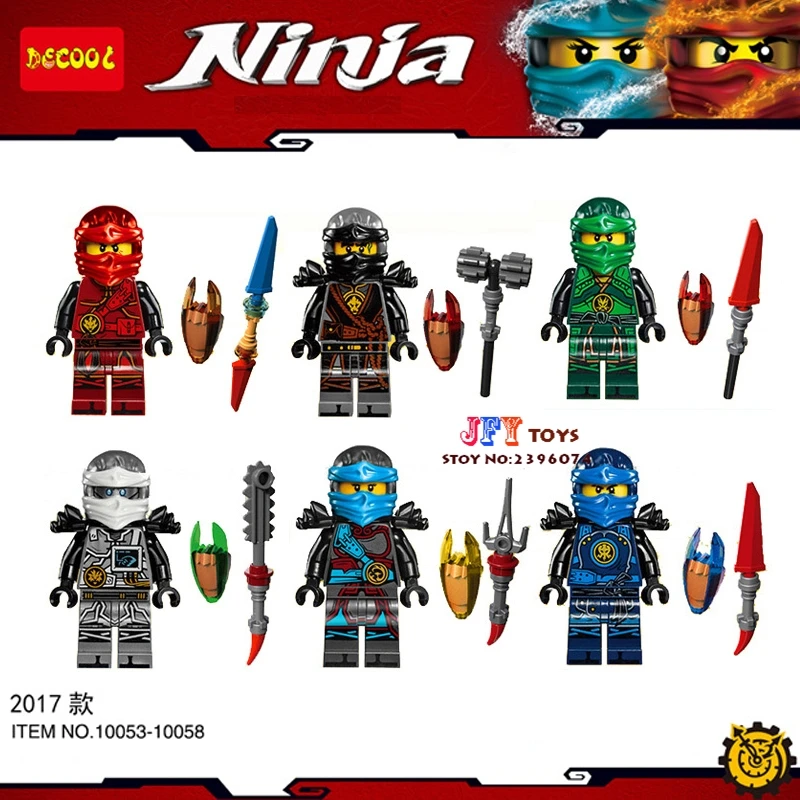 2017 DECOOL Ninja Weapon Kai Cole Jay Zane Lloyd Nya building blocks lepin model bricks Baby toys for children juguetes baby-building-blocks : image 2017 DECOOL Ninja Weapon Kai Cole Jay Zane Lloyd Nya building blocks lepin model bricks Baby toys for children juguetes baby-building-blocks