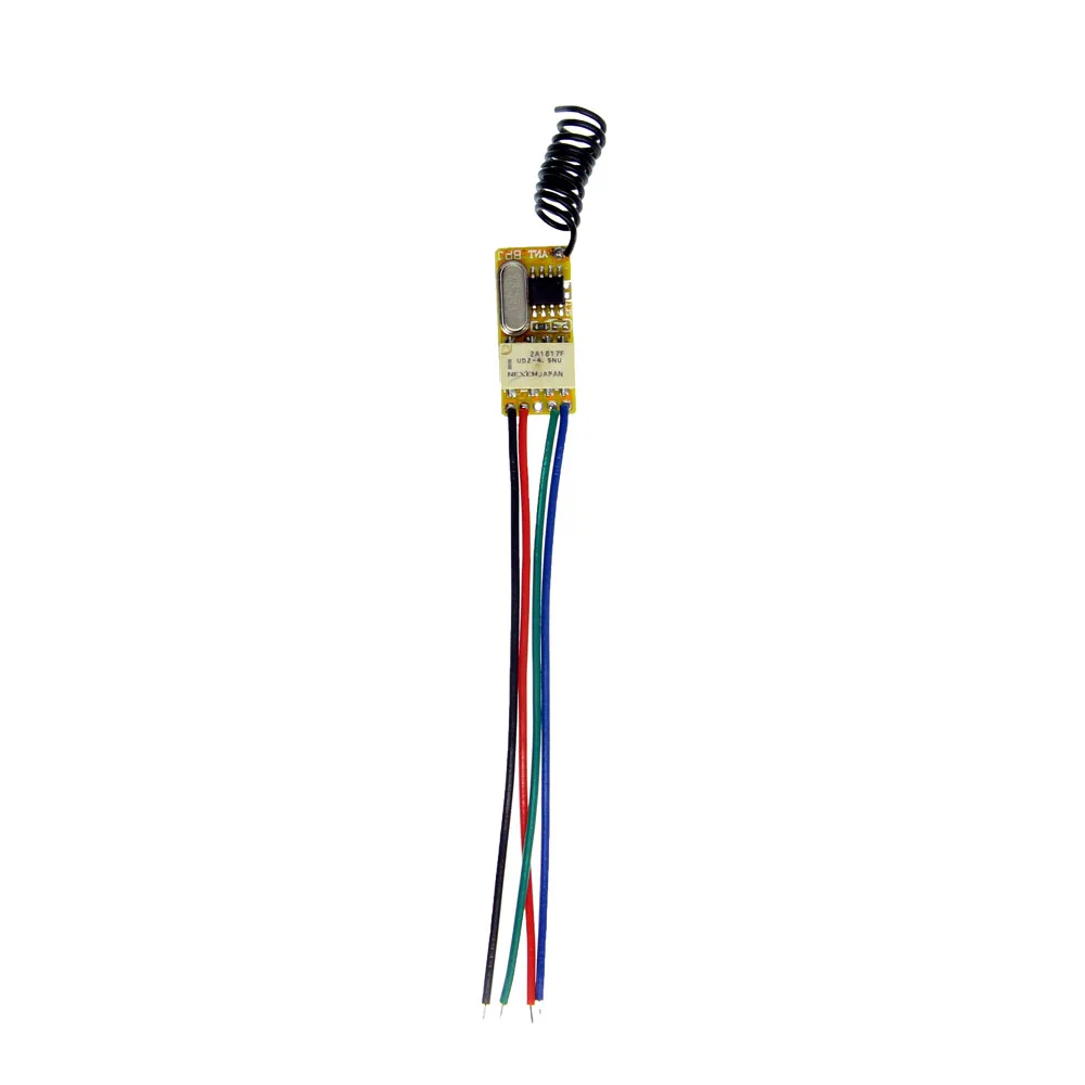

Mini Relay Remote Control Switch DC 3.6V 3.7V 4.2V 5V 6V 7.4V 8.4V 9V 12V Output 0V Dry Contact Receiver Only