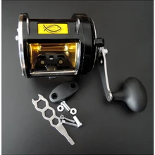 55LB питания троллинг катушка Вес 790 г Шестерни отношение 3,4: 1 подшипник 8 BB супер сильный рыболовное судно отсадки катушка рыбалка колеса