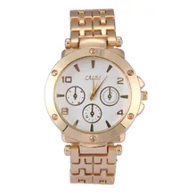 Nouvelle Arrivée En Acier Inoxydable D’or Montre Femmes Occasionnels De Luxe quart montre pour femmes relogio feminino