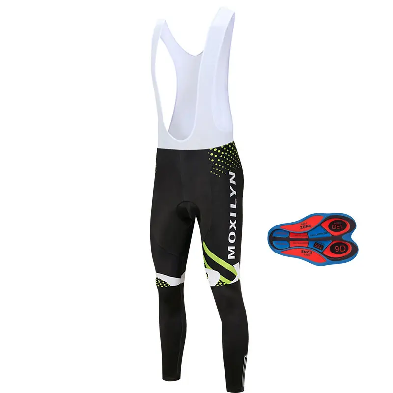 Moxilyn зимний термальный флисовый комплект для велоспорта Ropa Ciclismo Invierno Hombre Roupa Ciclismo велосипедная одежда зеленый костюм - Цвет: 9