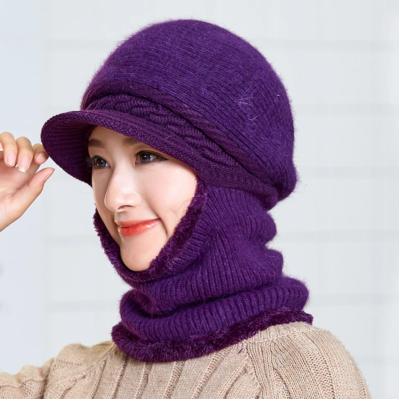 Winter Hats Skullies Beanies Hat Winter Beanies For Women Wool Scarf