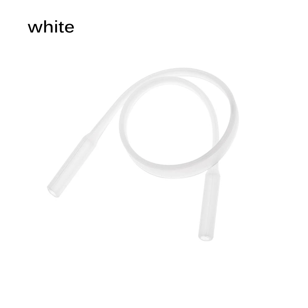 2 шт., регулируемая силиконовая цепочка для солнцезащитных очков, ремни для очков, спортивная лента, держатель для шнура, эластичные Нескользящие веревки, горячая распродажа - Цвет: white