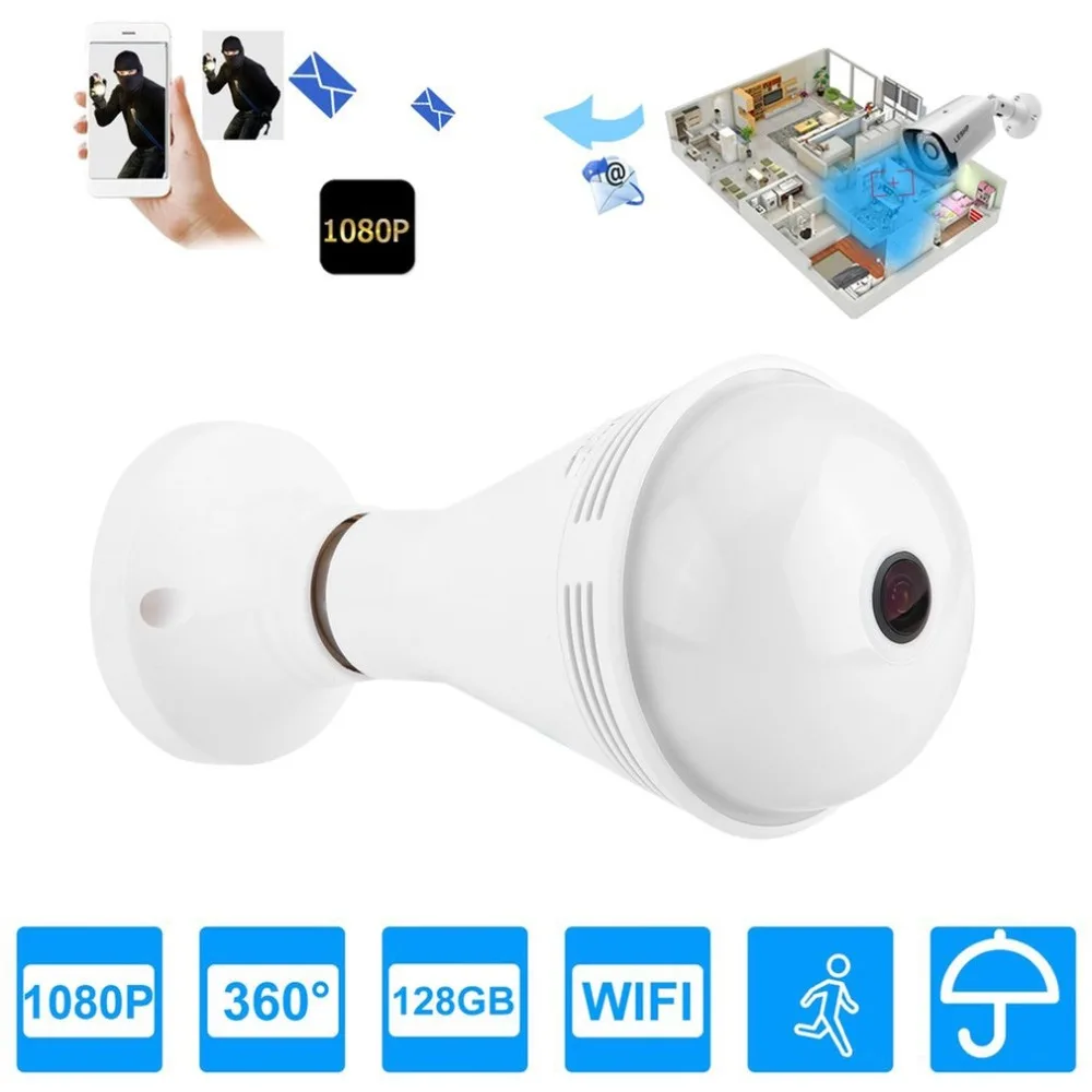 

Durable Smart VR Speaker Camera Portable Wireless Panoramic 360 Degrees Home Security Webcam US EU UK AU Socket