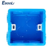 Esooli Wall Mounting Box 86 Internal Cassette White Back Box For 86mm*86mm Standard Wall Touch Switch and Socket With USB