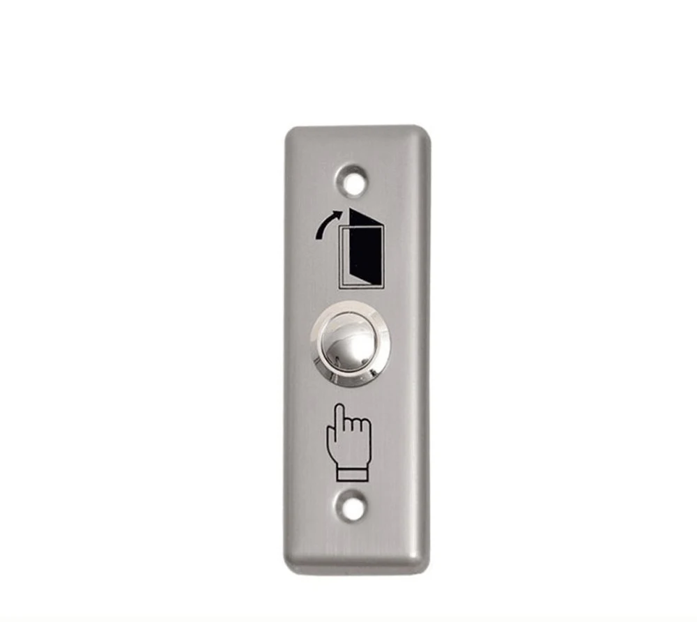 Прямоугольный кнопочный переключатель для двери из нержавеющей стали для контроля доступа