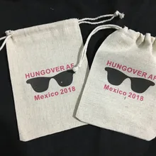 Пользовательские Мексика девичник похмелья восстановление выживания набор подарок на свадьбу сумки прием гостей в доме невесты мешки для конфет