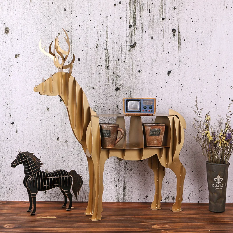 Handmade Creative Figurine Deer Animal Decor Racks