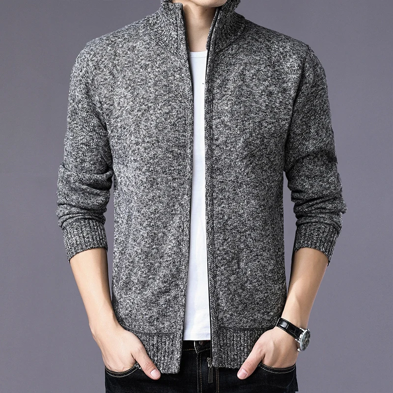 2018 New Arrival Autumn Men Sweater Jacket Coat Fashion Quality Zipper chompas para hombre Sweater Male Cardigan Masculino