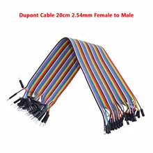 20 cm 2 54mm 1 p 1 p pin female male to male female color breadboard