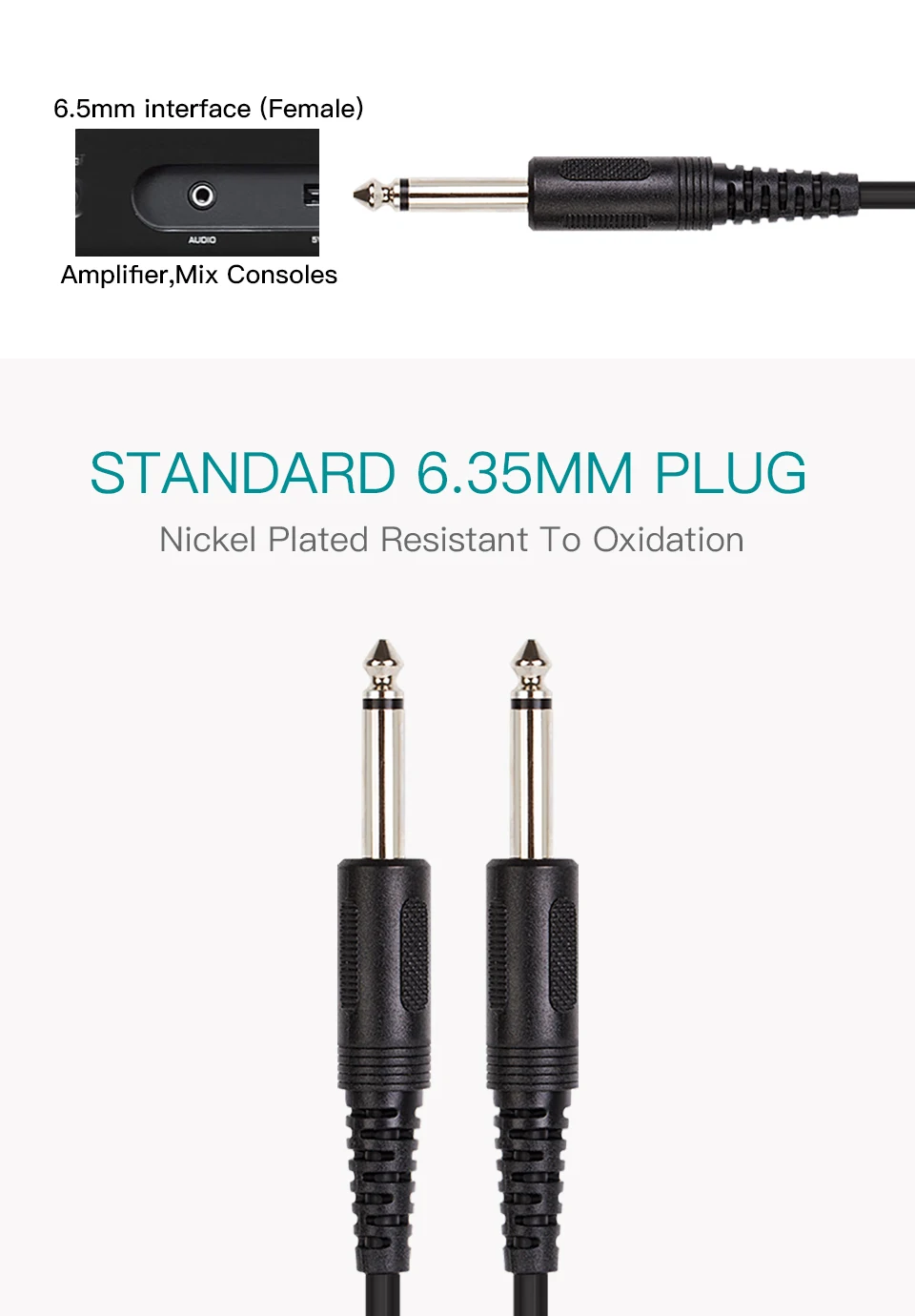 6.35 Jack Male to Male Aux Cable  (7)