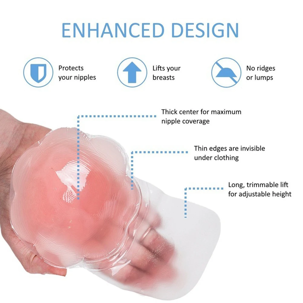 1 пара женщин Невидимый груди Boob лифт ленты силиконовый бюстгальтер ниппельный клей стикер соска крышка подарок новый