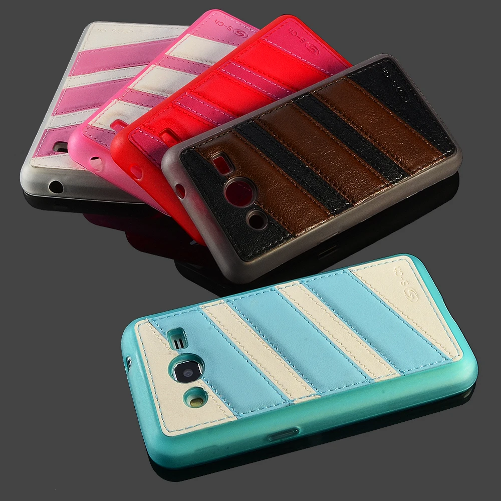 For Samsung Galaxy Core 2 G355H Core2 II G355 Luxury PU Leather Fashion Soft TPU Rubber Case Back Cover Skin S-CH Free shipping |