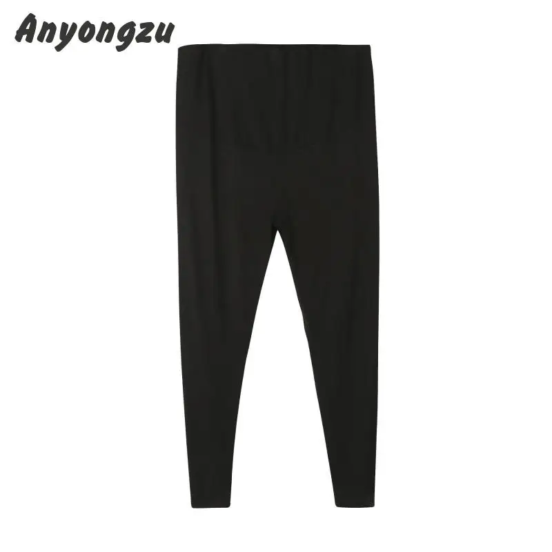 Maternity Bottomed Pants Modal 4XL 5XL Summer High Elastic Soft Wear Throughout Pregnancy