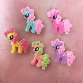 

100PCS 19*21mm Hand-painte Resin Girl Horse Flatback Stone Wedding Children Scrapbook DIY W13*10