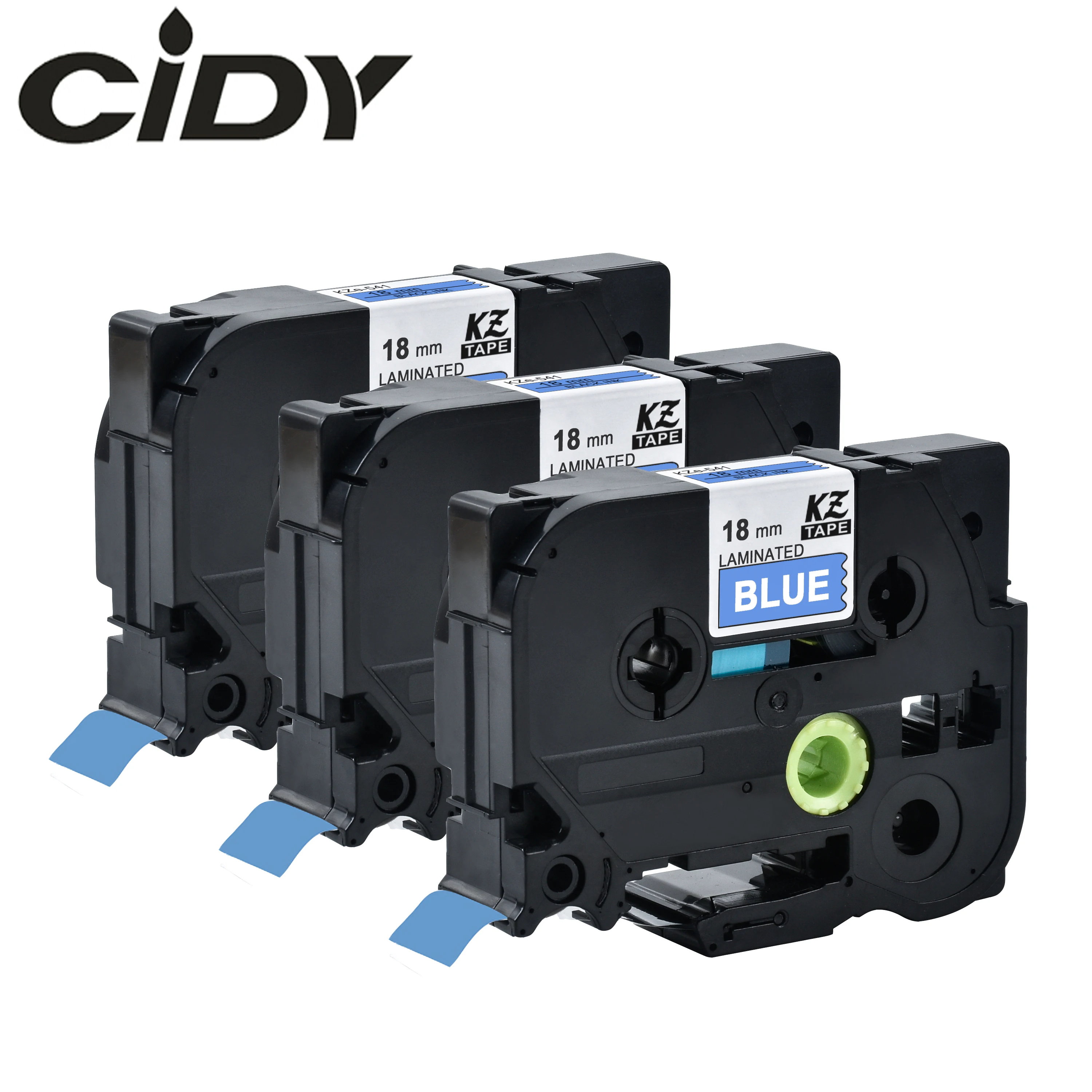 CIDY 3Pcs TZe545 TZe 545 TZE-545 Label Tape P Touch Compatible For Brother tz tz545 White on Blue Laminated Ribbon Cassette | Компьютеры и