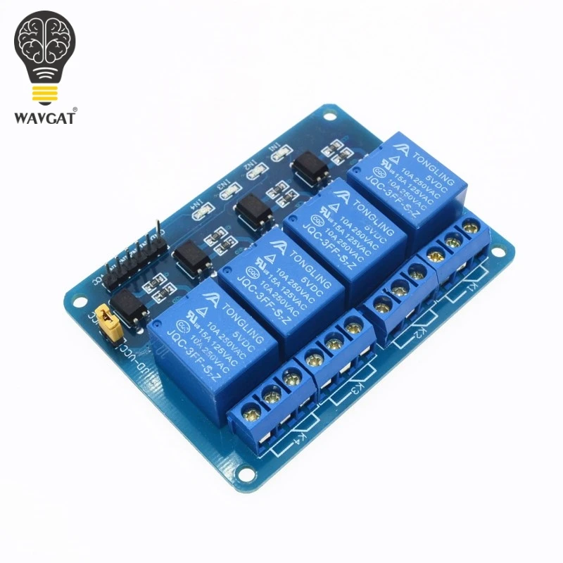 

5V 4-Channel Relay Module Shield for Arduino ARM PIC AVR DSP Electronic 5V 4 Channel Relay.4 road 5V Relay Module WAVGAT