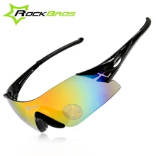 RockBros Men Outdoor Sports Polarized Cycling Goggles Sunglasses Uv400 Mountain Cycling Eyewear Bicycle Glasses 5 Lens