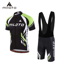 MILOTO, набор Джерси для велоспорта, лето, мужской комплект для велоспорта, одежда для гоночного велосипеда, костюм, дышащая одежда для горного велосипеда, спортивная одежда
