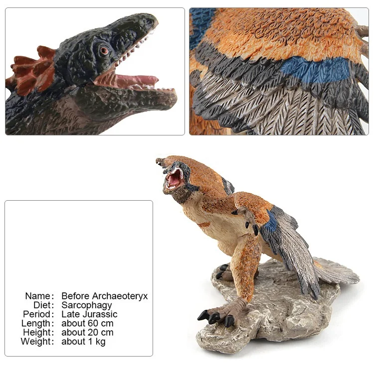 Wigrow мир динозавров перед archaeoteryx овираптором мир Динозавров Рисунок Игрушечные лошадки Пластик животного Коллекционная модель игрушка в