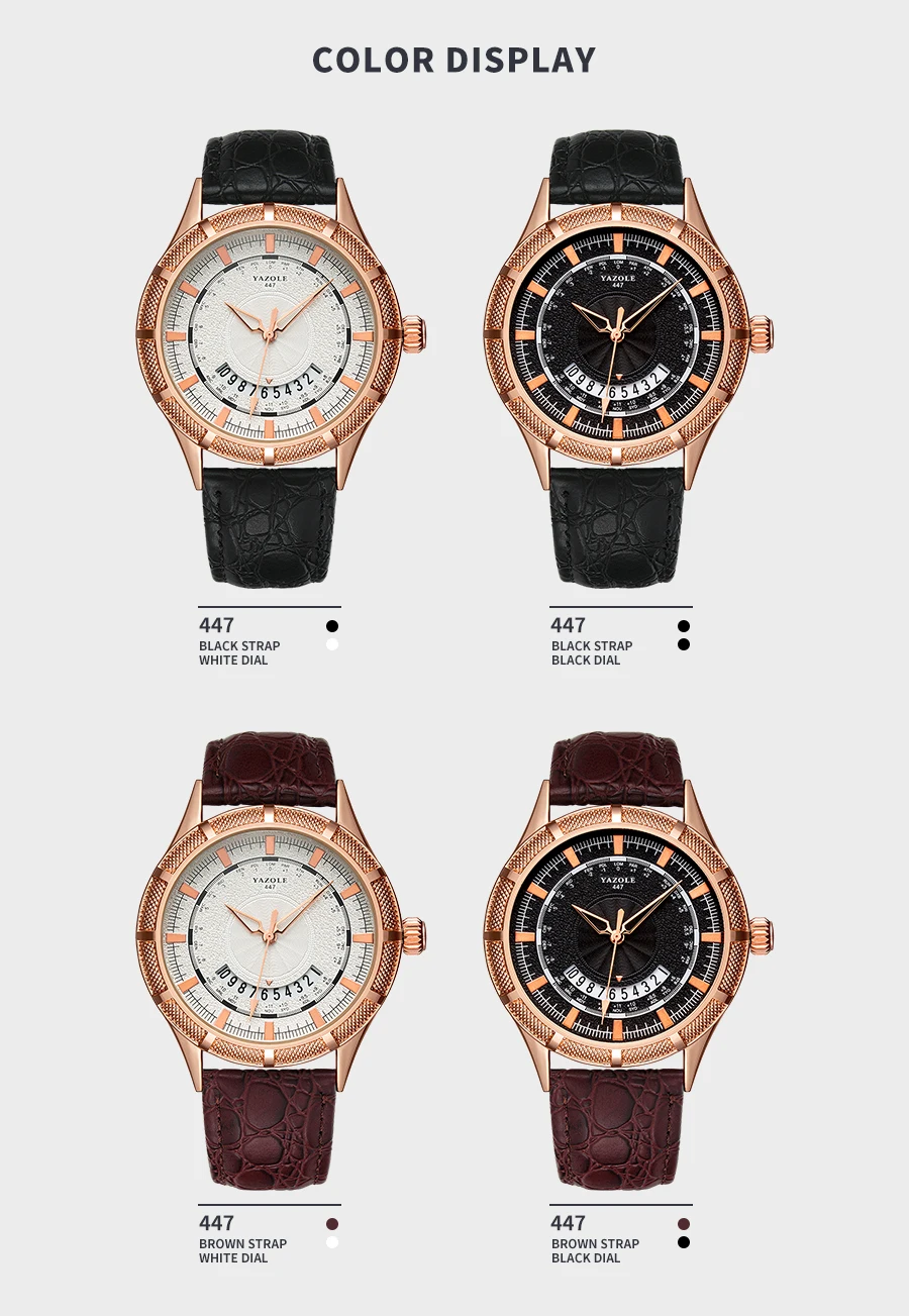 Мужские часы Лидирующий бренд роскошные кожаные деловые аналоговые кварцевые часы водонепроницаемые золотые часы с датой erkek kol saati relogio masculino