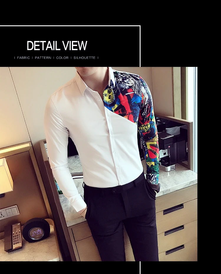 Men's Shirt Long Sleeve Shirts Designer High Quality Casual Slim Fit Men Shirt Business Dress Shirts Camisa Social Masculina