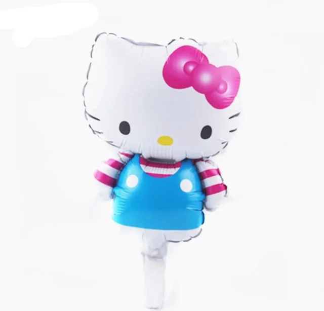 Lucky 50 шт./лот Hello Kitty мини воздушный шар для детского душа кошачья фольга Детские