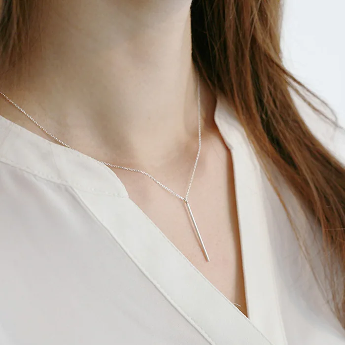 

New Arrivals 925 Sterling Silver Long Line Necklaces Pendants for Women Wedding Jewelry