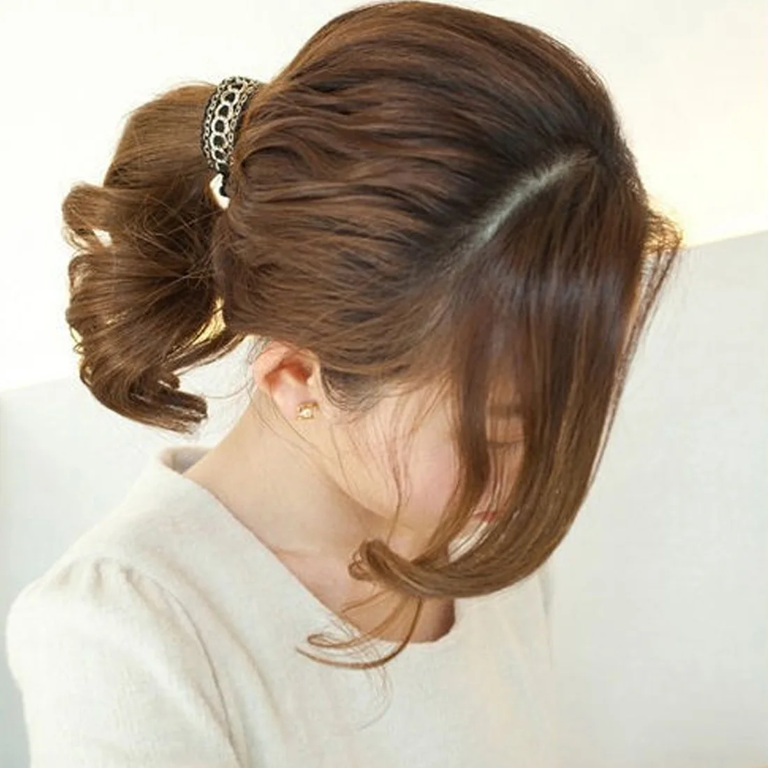 

1PC Women Hair Claw Hair Crab Clamp Ponytail Clip Pure Color Headpiece Accessories