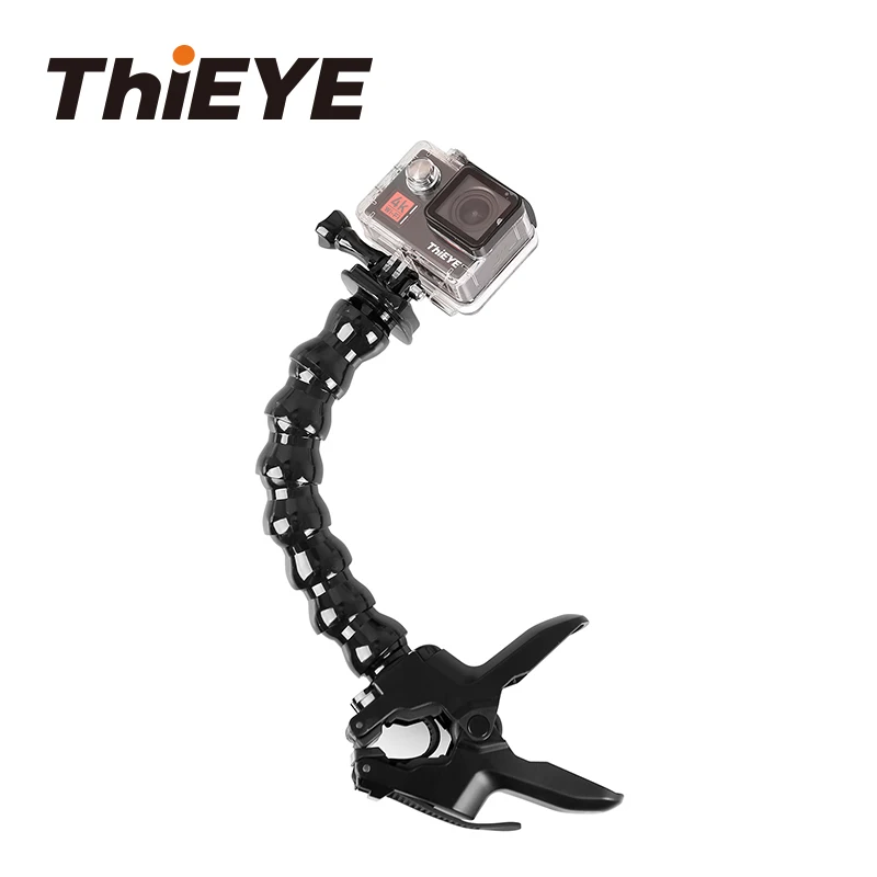 

Thieye Jaws Flex Clamp Mount + 8 Joint Adjustable Goose Neck for Gopro Hero/7/6/5/4/3 xiaoyi eken H9R sjcam thieye action camera