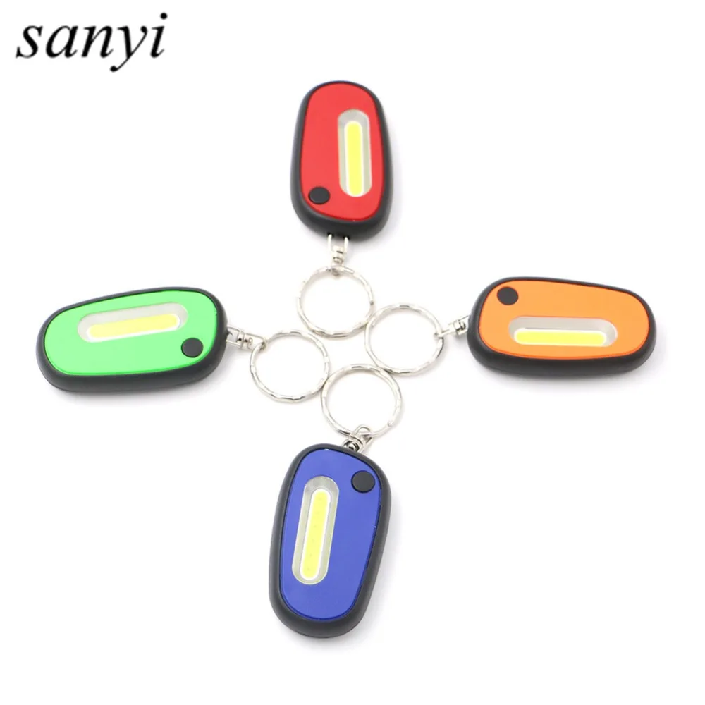 Led Flashlight Portable Mini Keychain Pocket Torch 2 Mode COB LED Light Flashlight Lamp Mini-Torch With Button Battery Led Flashlight Portable Mini Keychain Pocket Torch 2 Mode COB LED Light Flashlight Lamp Mini-Torch With Button Battery