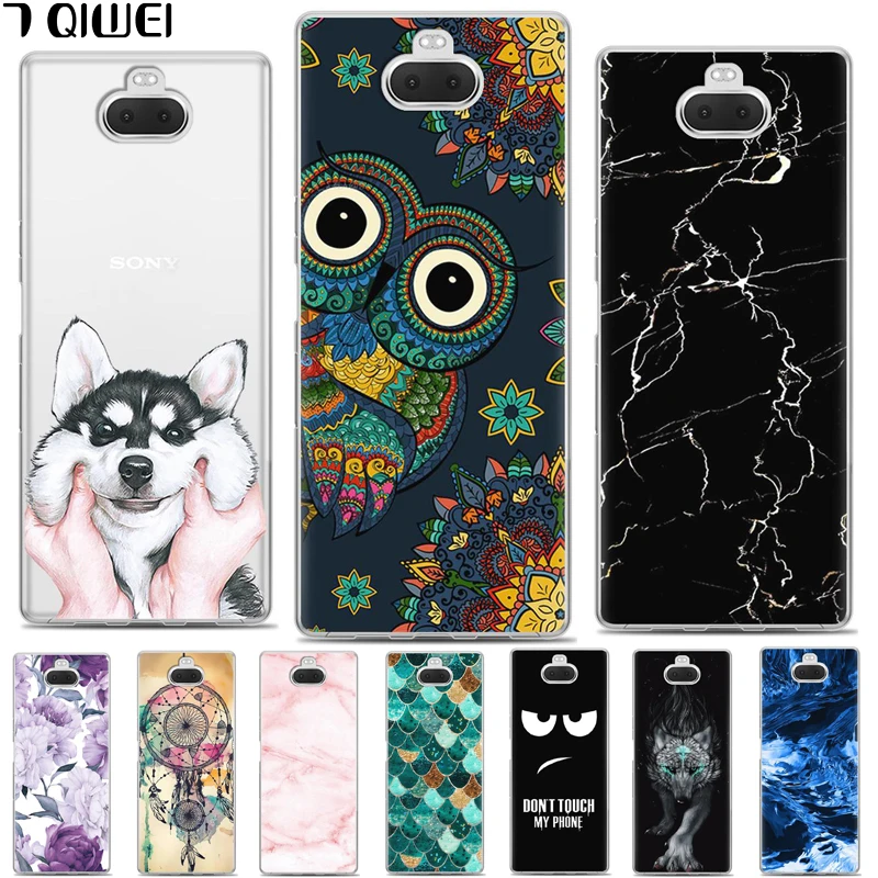 

5.9'' For Sony Xperia 10 Case Silicone Soft TPU Owl Back Cover For Sony Xperia 10 Case Cover For Sony 10 Fashion Slim Para Coque