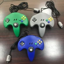 10pcs a lot Hot Sell Long Handle Wired Game Controller for N64 Gamepad Joystick for Nintendo for N64