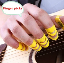 Folk Guitar Finger Pick Parts 4 Pieces Musical Delrin Video Evaluation Recording Mediators Accessories Alaska Color Ukulele