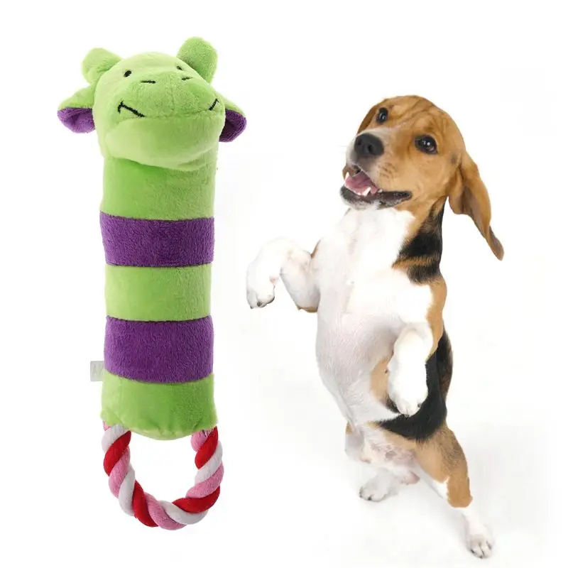 

Cute Cattle Pattern Pet Puppy Dog Toy Plush Fun Chew Toy Squeaker Squeak Sound Toy Pet Supplies