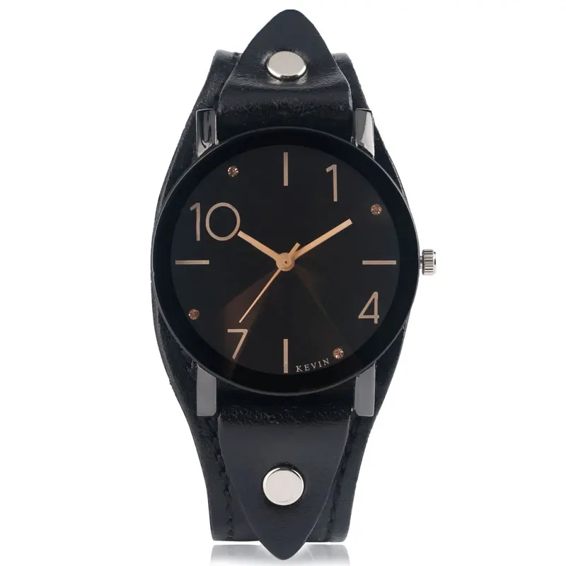 

Leather Watch Women Simple Retro Vintage Quartz Wristwatch Arabic Numbers Round Dial Sport Men Cool Fashion Rock Relogio Hours