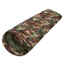 New Sale High quality Cotton Camping sleeping bag,15~5degree, envelope style, army or Military or camouflage sleeping bags