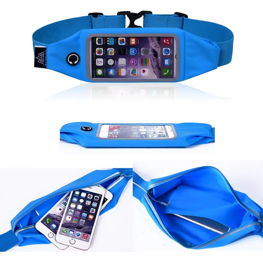 Running Bag Travel Waist Pocket Jogging Sports Portable Belt Bum Waist Bag Outdoor Hiking Money Sport Mobile Phone Fanny Pack