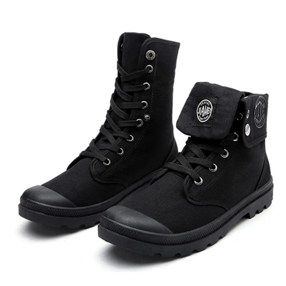 

2018 New Men Shoes Male Desert Work Ankle Boots Men's Working Combat Military Stitching Botas Comfortable Canvas Shoes Men
