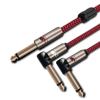 

1/4'' TS Mono Male to 2x 1/4'' Male 6.35mm Jack Audio Cable Mixer Sound Console Guitar Amplifier Splitter Y Line 1m 2m 3m 5m