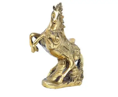 

Chinese FengShui Copper Bronze Successful Zodiac Horse Horses Adorn Statue