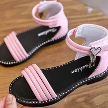Пляжные сандалии для девочек; модные римские сандалии для девочек; Летние повседневные сандалии для мальчиков и девочек