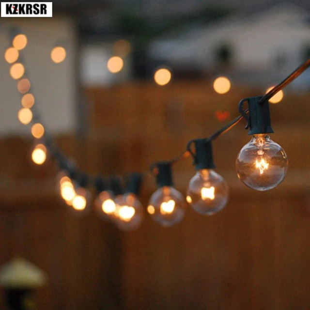 3m 7 5m G40 Globe Bulb Christmas Outdoor Lights With Clear Ball 3m 7 5m G40 Globe Bulb Christmas Outdoor Lights With Clear Ball Bulbs Hanging Umbrella Indoor Led Wedding Light