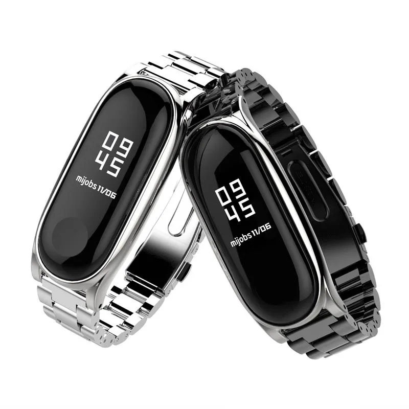 

Stainless Steel Watchband Strap Replacement Band Belt for XiaoMi Miband 3 NGD88
