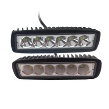 10 шт./лот, цена, тонкий светодиодный светильник 18 Вт, 6 дюймов, светодиодный светильник для вождения по бездорожью, 12 В, 24 В, светодиодный светильник для вождения