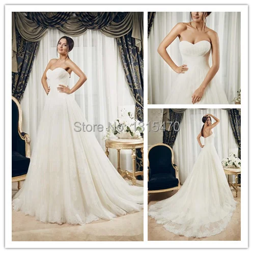 High Waist Sweetheart Wedding Dress